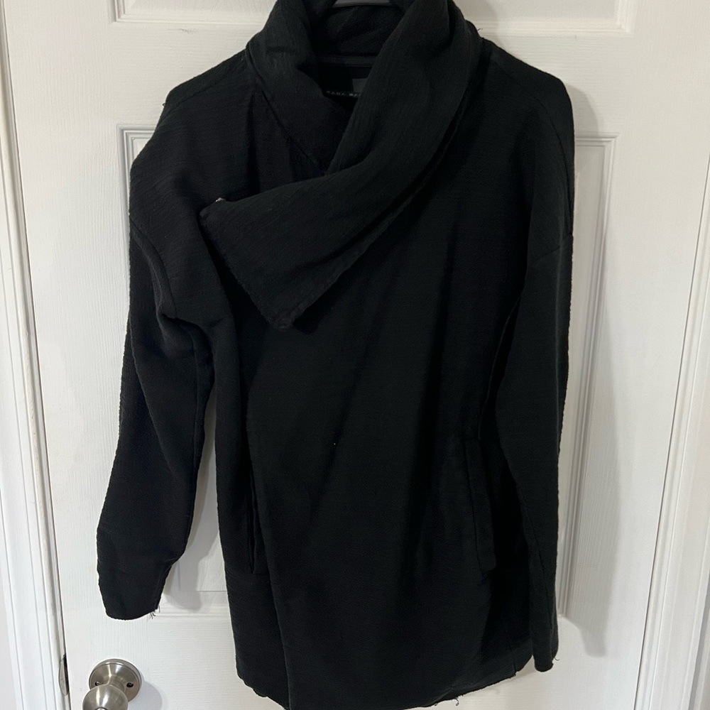 Chic Black Wrap Jacket